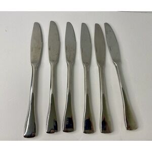 Oneida Stainless Dinner Knife Surge 18/0 Flatware Silverware Glossy Knives Lot 6